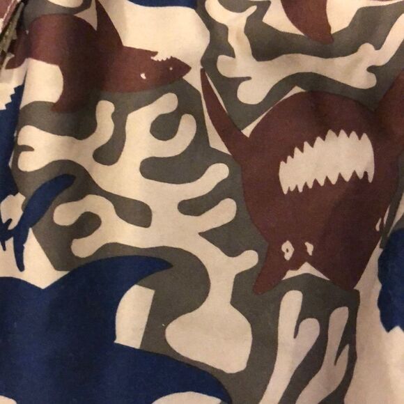 Wes and Willy Boys Shark Brown/Navy Bathing Suit - Picture 2 of 7